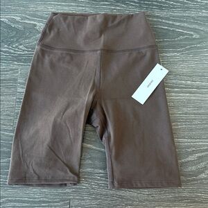 Joah brown biker shorts NWT